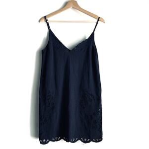 ASTR the label NWT blue lace detail strappy mini dress navy blue sz small